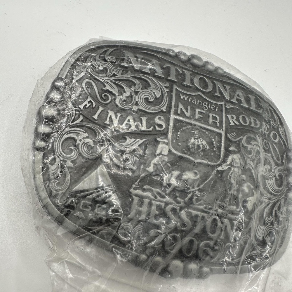 2006 Hesston Wrangler National Rodeo Finals Belt Buckle Adult Size NFR